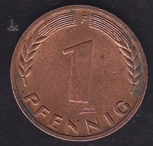 Almanya 1 Pfennig 1972 F