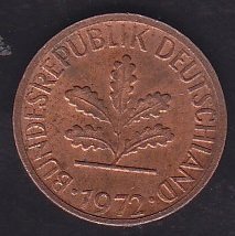 Almanya 1 Pfennig 1972 F