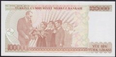 7.EMİSYON 3.TERTİP 100000 LİRA F30 011037 ÇİLALTI