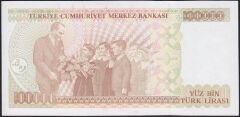 7.Emisyon 3.Tertip 100000 Lira G66 137376 Çil
