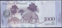 Venezuela 1000 Bolivar 2017 Çil ( 444 )