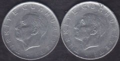 1971 Yılı 1 Lira (Ters Düz Takım)