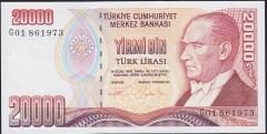 7.Emisyon 2.Tertip 20000 Lira G01 861973 Çilaltı Çil
