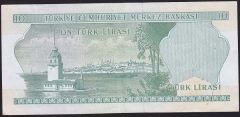 6.Emisyon 1.Tertip 10 Lira F39 142451 Çok Çok Temiz