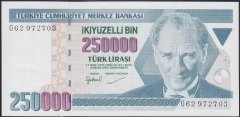 7.EMİSYON 3.TERTİP 250000 LİRA G62 972703 ÇİLALTI ÇİL