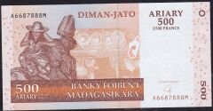 Madagaskar 500 Ariary 2004 Çil Pick 88b - A6687888