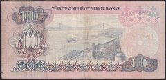 6.EMİSYON 2.TERTİP 1000 LİRA E01 676941 TEMİZ