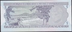 6.Emisyon 2.Tertip 5 Lira I74 321147 Çil