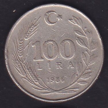 1986 Yılı 100 Lira