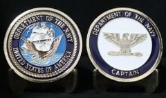 ABD Deniz Kuvvetleri Rütbe Kaptan  - Madalya 43 mm