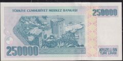 7.Emisyon 3.Tertip 250000 Lira F53 492628 Çilaltı Çil