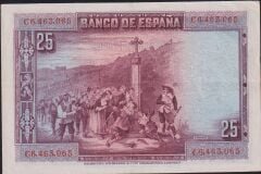 İspanya 25 Pesetas 1928 Çok Çok Temiz+