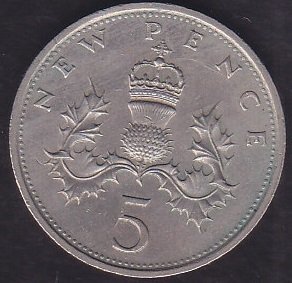 İNGİLTERE 5 PENCE 1979