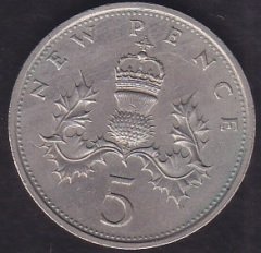 İNGİLTERE 5 PENCE 1979