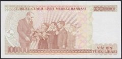 7.EMİSYON 3.TERTİP 100000 LİRA F37 805259 ÇİLALTI