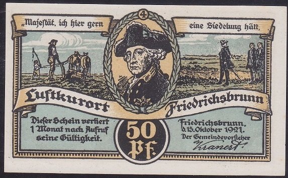 ALMANYA 50 PFENNİNG NOTGELD 1921 ÇİL