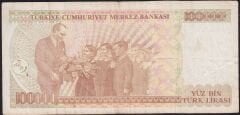 7.Emisyon 3.Tertip 100000 Lira G25 829384 Temiz