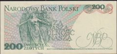 Polonya 200 Zloty 1988 Çilaltı Çil Pick 144c