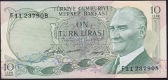 6.Emisyon 1.Tertip 10 Lira F11 237908 Ççt Çilaltı
