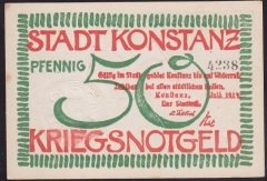 ALMANYA 50 PFENNİNG NOTGELD 1919 ÇİLALTI ÇİL
