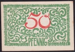 ALMANYA 50 PFENNİNG NOTGELD 1919 ÇİLALTI ÇİL