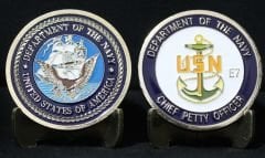 ABD Deniz Kuvvetleri Rütbe Başçavuş  - Madalya 43 mm