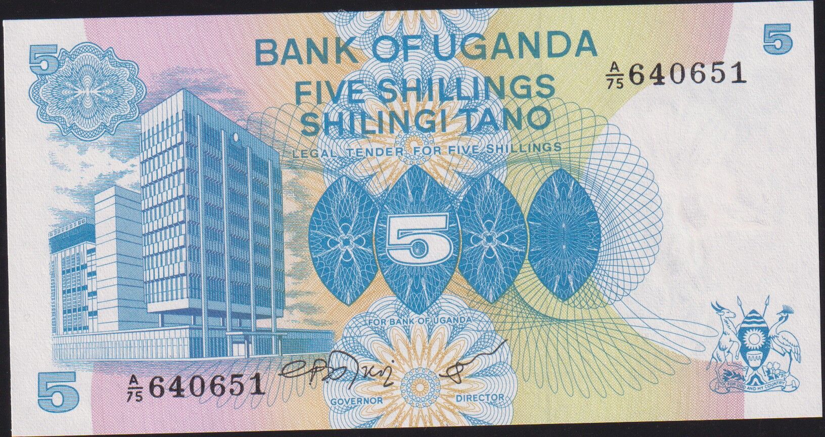 Uganda 5 Şiling 1979 Çil Pick 10
