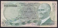 6.EMİSYON 1.TERTİP 10 LİRA F05 368488  ÇT - ÇÇT