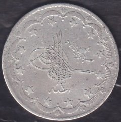 1293 / 3 Abdulhamid 20 Kuruş Gümüş