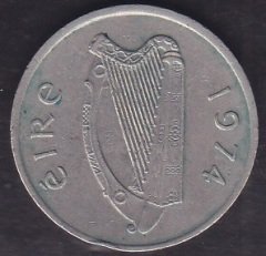 İRLANDA 5 PENCE 1974