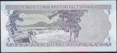 6.Emisyon 2.Tertip 5 Lira I40 046387 Çil