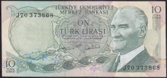 6.EMİSYON 2.TERTİP 10 LİRA J70 373868 ÇÇT
