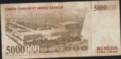 7.Emisyon 5 000 000 Lira I88 560026 Çok Temiz