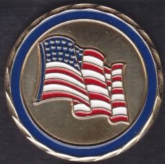 Türkiye ve Amerika Bayrak Temalı Madalya 43 mm