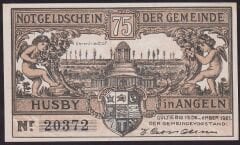 Almanya 75 Pfennig Notgeld 1921 Çil