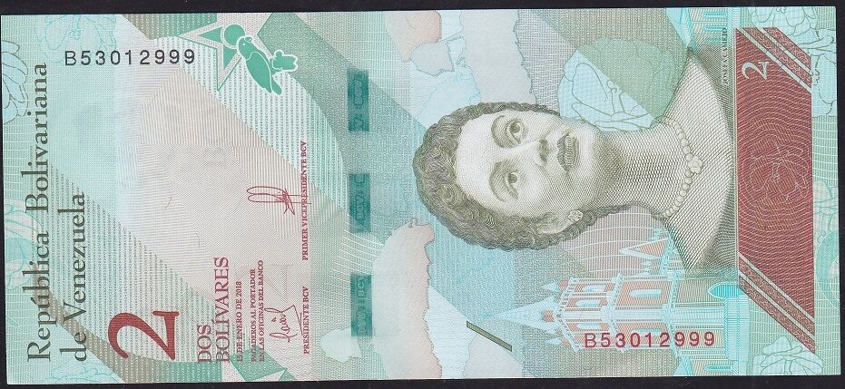 Venezuela 2 Bolivar 2018 Çil ( 999 )