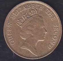 HONG KONG 10 CENT 1990