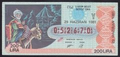 1981 29 HAZİRAN YARIM BİLET