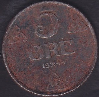 NORVEÇ 5 ÖRE 1944