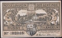 Almanya 75 Pfennig Notgeld 1921 Çilaltı Çil
