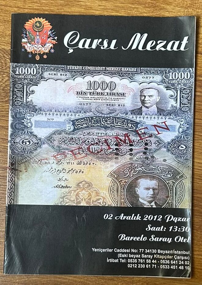Çarşı Mezat Müzayede Kataloğu 2 Aralık 2012 25 Sayfa