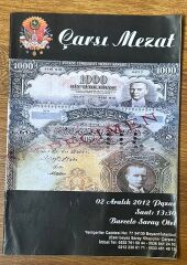 Çarşı Mezat Müzayede Kataloğu 2 Aralık 2012 25 Sayfa
