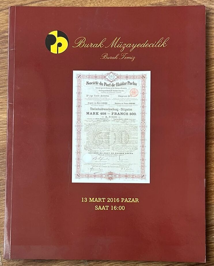 Burak Filateli Müzayede Kataloğu 13 Mart 2016 Resimli 40 Sayfa