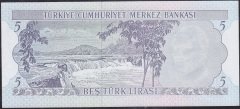 6.Emisyon 2.Tertip 5 Lira H83 439269 Çilaltı Çil