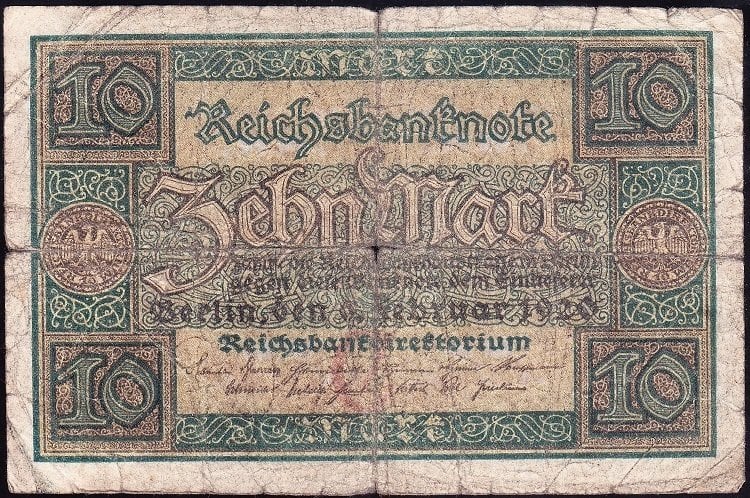 Almanya 10 Mark 1920 Temiz ( R63a )