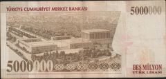 7.Emisyon 5 000 000 Lira I86 850841 Çok Temiz