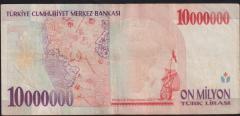 7.Emisyon 10 000 000 Lira C78 908451 Çok Temiz