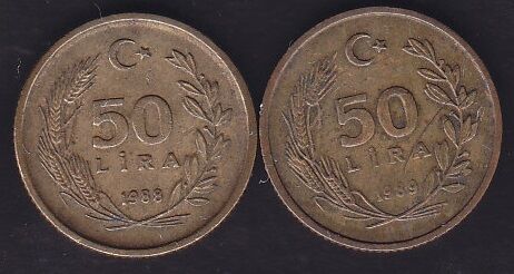 1988-89 Yılları 50 Lira