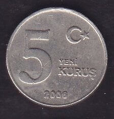2006 Yılı 5 Yeni Kuruş