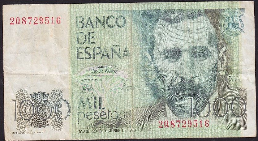 İspanya 1000 Peseta 1979 Çok Temiz Pick 158
